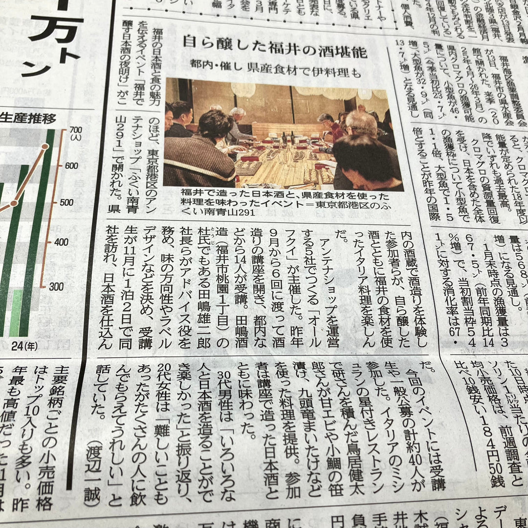 【メディア掲載】FUKUI530が福井新聞に掲載して頂きました。