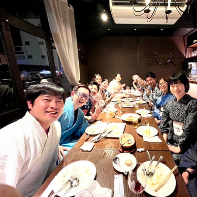 浴衣でカジュアルフレンチ飲み会。