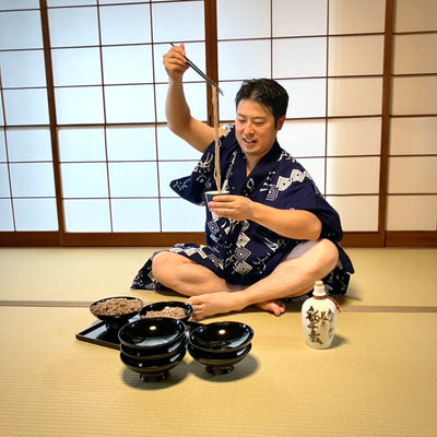 （新商品）蕎麦冷酒の男の人をやってみた！笑（番外編）