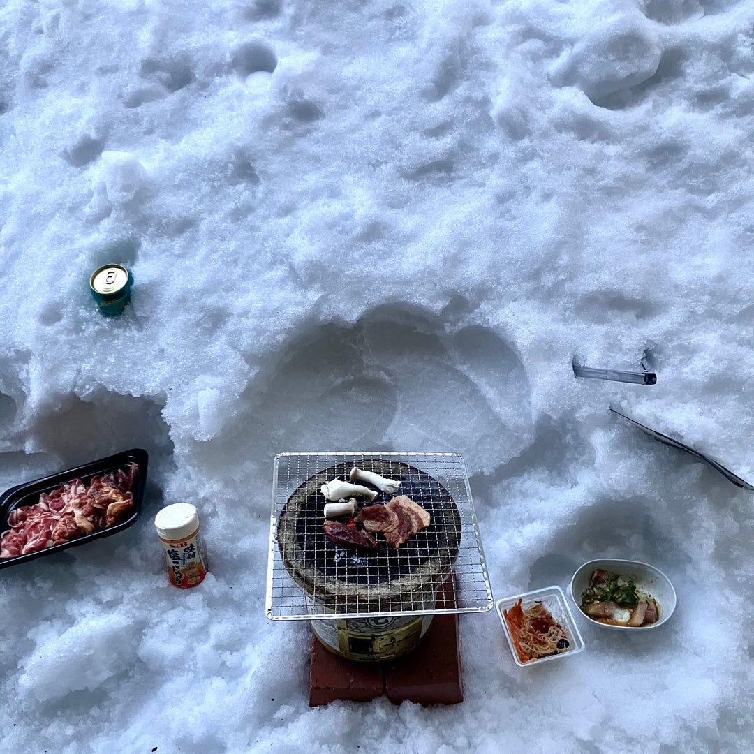 １月、雪にバスケに七輪。